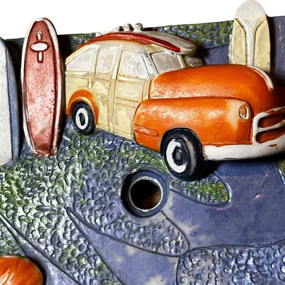 Borders Unlimited Surfing Flowers Cars Ceramic Single Light‎ Switch Plate F3BB - Picture 3 of 6